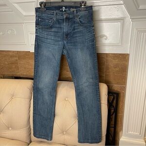 N: 7 For All Mankind Men's Slimmy  ALTERED 27.8 in Inseam Jeans